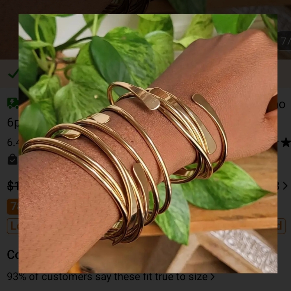 Elegant Gold Bangle Set Of 3